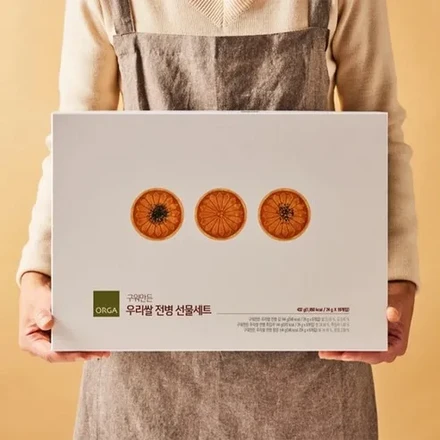 ORGA 焼き韓国ライスクラッカー ギフトセット（海苔6個＋黒ごま6個＋ピーナッツ6個）（432g、2セット）