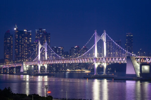 Gwangalli Beach & Gwangan Bridge – Busan’s Iconic Night View