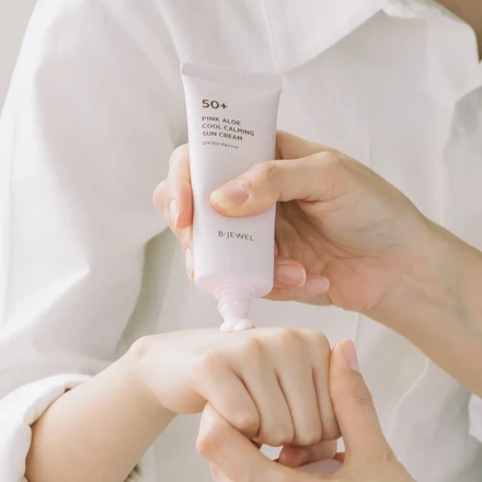 BJEWEL ピンクアロエ クールカーミング サンスクリーン 40ml〈新バージョン〉