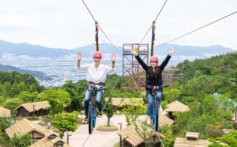 Gimhae Gaya Theme Park + Gimhae Nakdong River Rail Park + Gamcheon Culture Village Day TourㅣBusan Departure