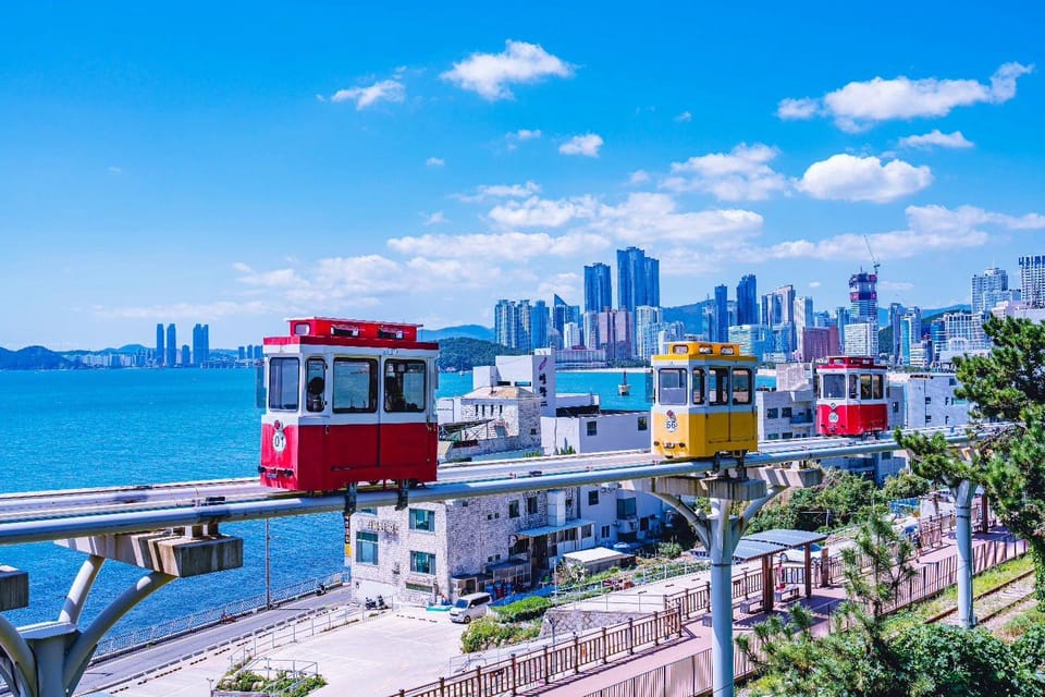 Busan Beach Train + Haedong Yonggungsa Temple + Songjeong Beach + Songdo Skywalk + Gamcheon Culture Village Day Tour | Busan Departure