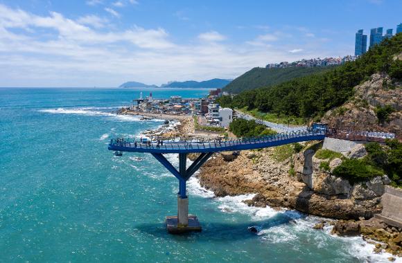Busan Beach Train + Haedong Yonggungsa Temple + Songjeong Beach + Songdo Skywalk + Gamcheon Culture Village Day Tour | Busan Departure